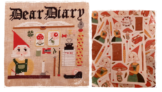 Dear Diary + Sheet of stickers Hi Mimì